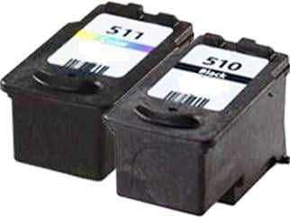 Canon PG-510 and CL-511 Black and Colour High Cap. Remanufactured Ink Cartridges  
